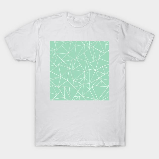 Ab Dotted Lines 2 Mint Greed T-Shirt by ProjectM